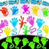Thremhoo 40Pcs Glow in the Dark Sticky Hands Kids Party Favor Supplies Goodie Bag Stuffer Pinata Return Gift Stretchy Class Prize Carnival Sensory Goody Party Pinata Filler Treasure Box Bulk Toy view 1