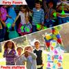 Thremhoo 40Pcs Glow in the Dark Sticky Hands Kids Party Favor Supplies Goodie Bag Stuffer Pinata Return Gift Stretchy Class Prize Carnival Sensory Goody Party Pinata Filler Treasure Box Bulk Toy view 3