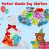 Thremhoo 40Pcs Glow in the Dark Sticky Hands Kids Party Favor Supplies Goodie Bag Stuffer Pinata Return Gift Stretchy Class Prize Carnival Sensory Goody Party Pinata Filler Treasure Box Bulk Toy view 4