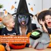 Mokylor 2 PCS Latex Witch Mask with Black Hair and Hat, Creepy Scary Women Costume Masks for Halloween Party Decorations view 3