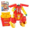 Tiydiygo DIY Food Deformable Robot Toys,Transformer Hamburger French Fries Yogurt Cakes Ice Cream Transformer Robot Cube Early Educational Brain Blocks Toys for Adult Kids Boys Girls (Fries) view 1