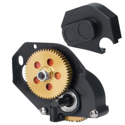 SWX RC Aluminum Assembled Transmission Case Gearbox with Gear for 1/24 RC Crawler Car Axial SCX24 Upgrades Parts