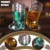 20 Pcs Plastic Mini Western Cowboy Cowgirl Hat and 10 Pcs Plastic Boot Shot Glasses Miniature Cute Doll Hat Cowboy Boot Cups (Brown, Simple Style) view 4