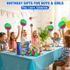 Ayeboovi Kids Toys Toss and Catch Ball Game 6 Paddles 3 Balls Outdoor Beach Pool Yard Games Toys for 3-12 Years Old Boys Girls Family Games Birthday Valentine Gift Easter Basket Stuffers for Kids view 3