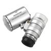Microscope Accessories Kit 60x Mini Pocket LED Loupe Microscope Glass Jewellery Microscope Slides view 3