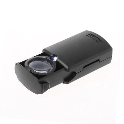 Microscope Accessories Kit 10X LED Folding Magnifier Mini Pocket Microscope Lens Microscope Slides