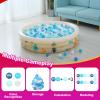 Realhaha Ball Pit Balls 100 Play Balls Plastic Balls for Baby Girls Toddlers Kids Play Tent Pool Playhouse Playpen Party Decoration, Dark Blue Blue Green White Clear view 3