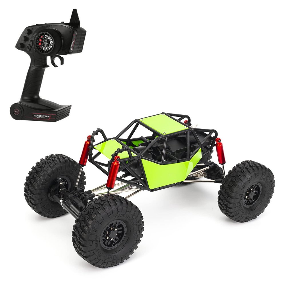 GoolRC 8504 RC Cars, 1:10 Scale 4WD Remote Control Car, 35KM/H High Speed Racing Car, 2.4GHz All Terrains Off Road RC Truck for and Adults (Green)