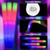 Taotuo Glow Stick Bulk 45 Pcs LED Foam Glow Sticks Party Supplies with 3 Flashing Modes,Glow Sticks Party Pack, Glow in Dark Party Supplies for Wedding, Raves, Concert,Christmas view 2