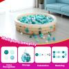 Realhaha Ball Pit Balls 100 Play Balls Plastic Balls for Baby Girls Toddlers Kids Play Tent Pool Playhouse Playpen Party Decoration, Green White view 4