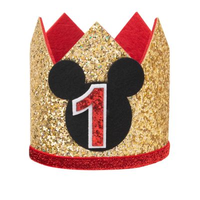 CHuangQi 1st Birthday Party Glitter Hat for Boys & Girls, Wild One Theme Party Crown