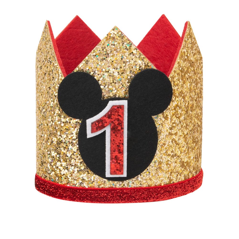 CHuangQi 1st Birthday Party Glitter Hat for Boys & Girls, Wild One Theme Party Crown