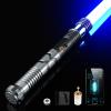 Upgrade Smooth Swing XRGB 3.0 Light Saber, Motion Control Light Saber, 16 Set Sound Fonts, Infinite Color Changing, Rechargeable Light Sabers, Belt Clip and Blade Plug Pretend Play Tools-Gray view 1