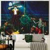 Cheerland Fabric Pirate Birthday Party Backdrop Halloween Pirate Decorations Skull Skeleton Pirates Door Banner Captain Ship Wall Decor Photobooth Background Scary Party Supplies 7x5ft view 4