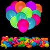 100 Pcs UV Neon Balloons, Neon Glow Party Balloons UV Black Light Balloons Glow in the Dark for Birthday Decorations Wedding Glow Party Supplies Blacklight Reactive Fluorescent view 1