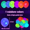 100 Pcs UV Neon Balloons, Neon Glow Party Balloons UV Black Light Balloons Glow in the Dark for Birthday Decorations Wedding Glow Party Supplies Blacklight Reactive Fluorescent view 2