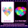 100 Pcs UV Neon Balloons, Neon Glow Party Balloons UV Black Light Balloons Glow in the Dark for Birthday Decorations Wedding Glow Party Supplies Blacklight Reactive Fluorescent view 4