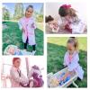 ANPHILE Kids Doctor Coat, Girls Lab Doctor Ccostume, Doctors Coat for Kids with Stethoscope Toys, Career Day Costume for Toddler Girls view 2