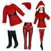 Eledoll 11.5 inch Doll Clothes Lot Winter Christmas Holiday Mrs. Santa Claus Miss Santa 2pk Set view 2