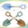 Wood Kids Garden Tool Shovels Toys, 16" Avocado Beach Spades Sand Shovels Toys for Adults Gardening Tools Kit Travel Sandbox Toy Snow Scoop Wood Handle Spade for Digging Sand Snow 3 Pack view 2