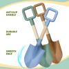 Wood Kids Garden Tool Shovels Toys, 16" Avocado Beach Spades Sand Shovels Toys for Adults Gardening Tools Kit Travel Sandbox Toy Snow Scoop Wood Handle Spade for Digging Sand Snow 3 Pack view 3