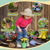 Wood Kids Garden Tool Shovels Toys, 16" Avocado Beach Spades Sand Shovels Toys for Adults Gardening Tools Kit Travel Sandbox Toy Snow Scoop Wood Handle Spade for Digging Sand Snow 3 Pack view 4