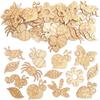 Baker Ross FC721 Bug Mini Wooden Shapes - Pack of 100, Wood Crafts for Kids, Card Making Supplies, Bug view 1