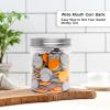Mczxon Small Coin Bank Jars 4-Pack, 16oz Clear Plastic Coin Money Tip Coin Jars with Silver Slotted Lids, Small Transparent Plastic Coin Money Piggy Banks Jars for Adults Teens Kids Girls Boy, Silver view 4