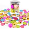 Mczxon I was Caught Being Good Coins Tokens-100 Pcs, Colorful Plastic Reward Incentive Behavior Pretend Play Coins with Reward Jar, Reward Plastic Play Incentive Behavior Tokens for Kids view 1