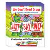 ZOCO  Drug Use Prevention  Custom Promotional Coloring Books (250 Bulk Pack, With Crayons)  Just Say No  Educational Games, Puzzles, Activities for Kids view 1