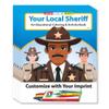 ZOCO  Your Local Sheriff  Custom Promotional Coloring & Activity Books (250 Bulk Pack, With Crayons)  Police & Law Enforcement Educational Handout for Kids view 1