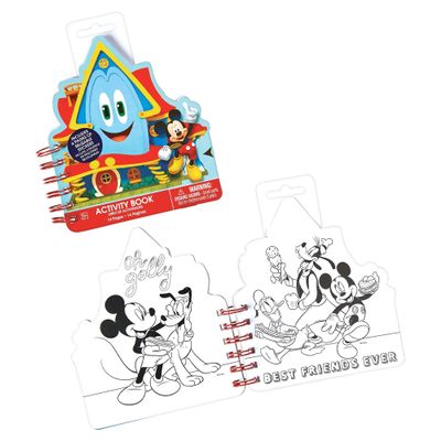 Paper Sticker Activity Book - 6.75" x 5.4", 1 Count - Perfect for Kids Fun and Learning, Disney Mickey Mouse