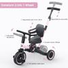 newyoo Toddler Tricycle,Toddler Bike,Birthday Gifts and Toys for 1-3 Year Old Boys and Girls, Trike with Push Handle, Backrest and Safety Belt, Balance Bike, TR007, Pink view 3