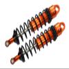 GPM 2Pc Set Upgrades Aluminum 6061-T6 Rear L-Shape Piggy Back Adjustable Spring Dampers 143Mm For 1/8 4Wd Sledge Monster Truck (95076-4) Rc Cars (orange) view 1