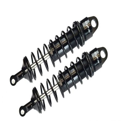 GPM 2Pc Set Upgrades Aluminum 6061-T6 Front L-Shape Piggy Back Adjustable Spring Dampers 128Mm For 1/8 4Wd Sledge Monster Truck (95076-4) (black)