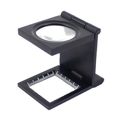 Microscope Accessories Kit 1PC 28mm 10X Microscope Folding Magnifier Stand with Scale for Magnifying Glass Tool Microscope Slides (Color : Set 1)