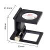 Microscope Accessories Kit 1PC 28mm 10X Microscope Folding Magnifier Stand with Scale for Magnifying Glass Tool Microscope Slides (Color : Set 1) view 3
