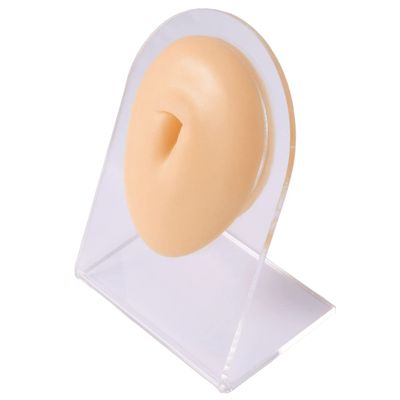 Soft Silicone Flexible Belly Button Model Body Part Displays for Acupuncture Human Model Simulation for Jewelry Display Teaching Tool Navel Piercing Model