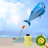 Kites New Three-Dimensional Soft Whale Skeletonless Kite Breeze and Easy to Fly Oversized Adult Kite Kid Game (Color : 3 Blue Dolphins+22 Wheel 700m) view 1