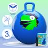 PlayZap Hopper Balls for Kids 3-8, 18 Inches Bouncy Ball with Handle, 18" Inflatable Bouncing Hopper, 45cm Jumping Toys, Garden Hopping Toys Girls Boys Gifts view 2