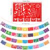 Qpout Mexican Fiesta Felt Banner - 4pcs, 11.8 x 7.9 inch, Cinco de Mayo, Day of The Dead, Papel Picado, 4 Different Designs view 2