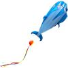 Kites New Three-Dimensional Soft Whale Skeletonless Kite Breeze and Easy to Fly Oversized Adult Kite Kid Game (Color : 1 Blue Dolphin+18 Wheel 400 m) view 2