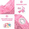 Deekin Piata Stick with Blindfold Confetti Set Piata for Valentine's Day Birthday Party Decorations Party Gaming Theme Holiday Celebration Supply(Pink Heart) view 3