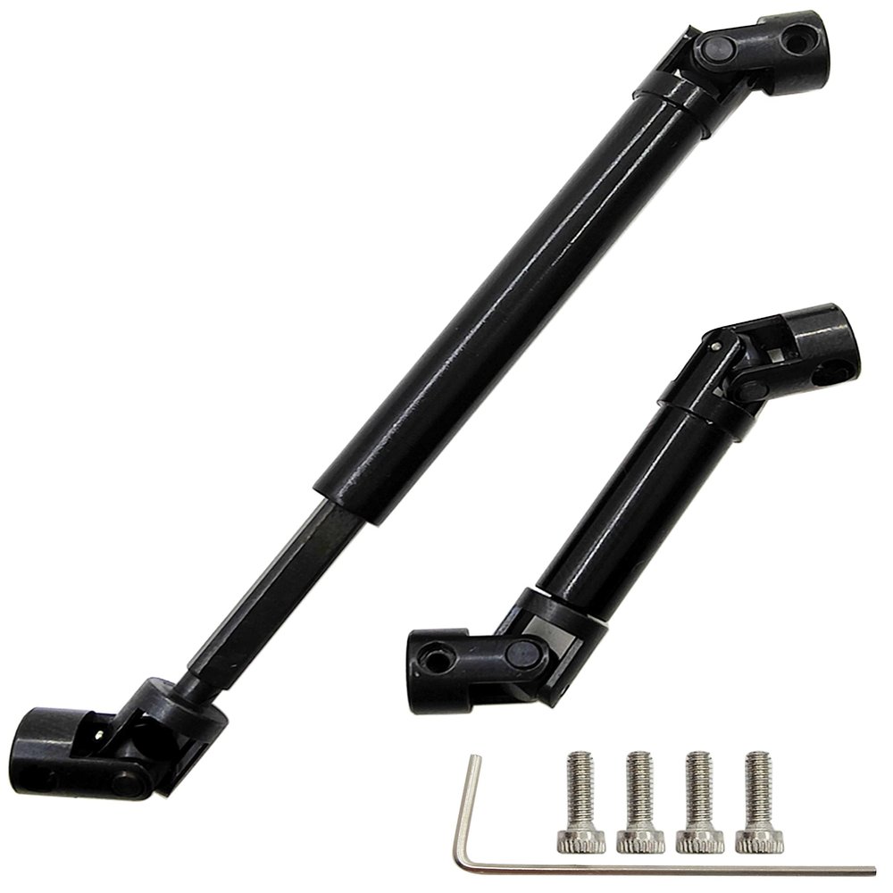 HOPLEX RC Drive Shaft Steel Front Rear Center Shaft Driveshaft for SCX24 Gladiator AXI00005 Axial Upgrade Parts 1/24 RC Crawler Car
