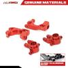 RCAWD Aluminum Caster Blocks (c-hubs) & Steering Blocks for 1/10 Traxxas Slash Rustler Stampede Hoss 4x4,Upgrade Replacement of 6832 6837 Hop Ups(Red) view 3