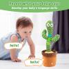 MILEGI Dancing Talking Cactus Baby Toys 6-12 Months, Singing Cactus Baby Toy Mimicking Toy, Repeats What You Say, Interactive Light Up Toddler Infant Toys Gifts, Sing+Dancing+15S Recording+LED view 3