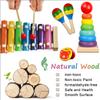 LOOIKOOS Toddler Musical Instruments,Wooden Percussion Instruments for Kids Preschool Educational Musical Toys Set Boys and Girls with Carrying Bag view 4