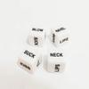 English Fun White Couple dice,Dice with Action Instructions in English,2 Pieces to Play Together,36 Ways to Play,Acrylic(4 Pieces) view 1