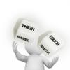 English Fun White Couple dice,Dice with Action Instructions in English,2 Pieces to Play Together,36 Ways to Play,Acrylic(4 Pieces) view 4
