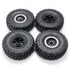 RCLIONS 1.9 Crawler Beadlock Wheels and Rubber Tires Set 4pcs Foam Insert for 1/10th RC Crawler Car Axial SCX10 90046 AXI03007 TRX4 view 2